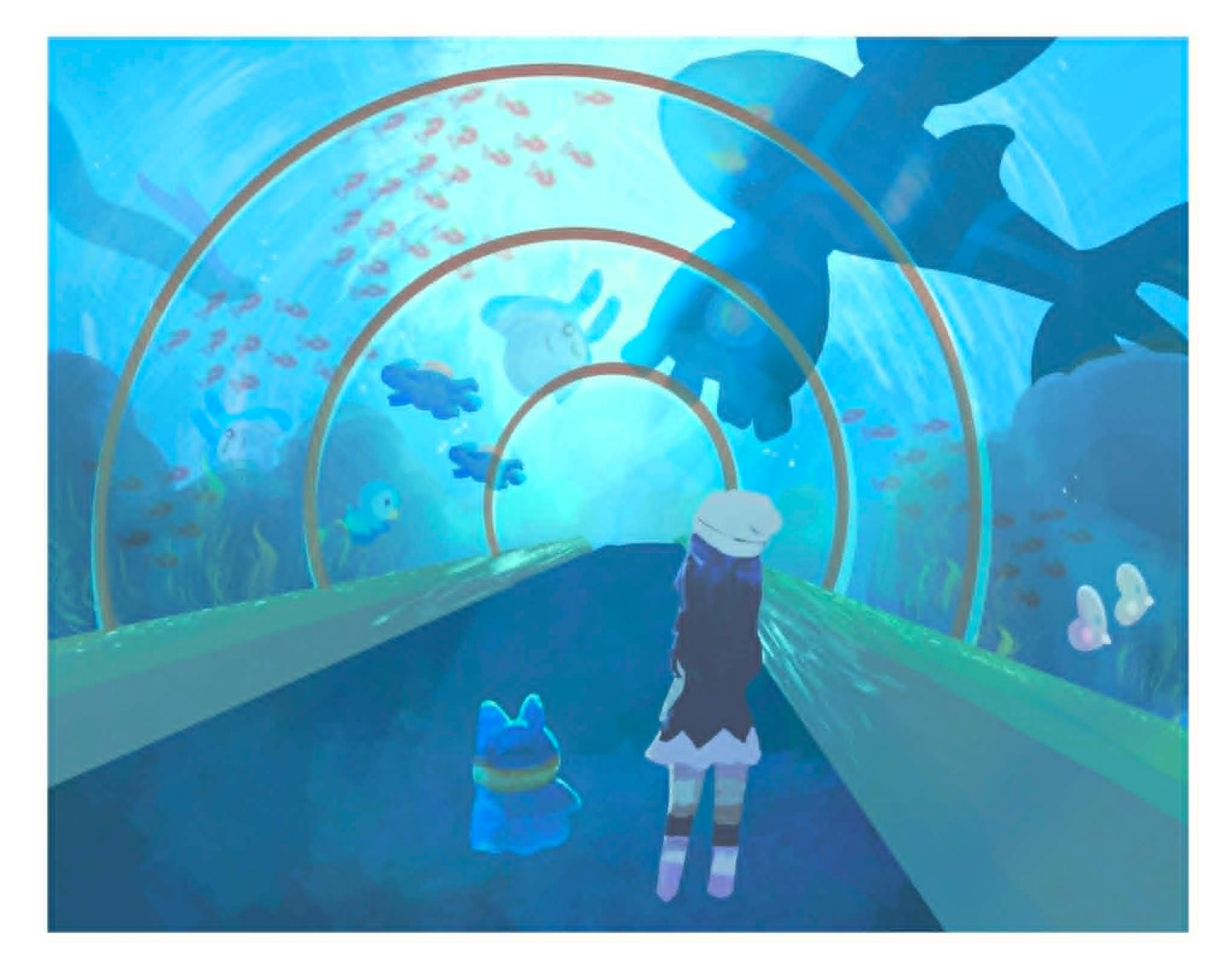 Poke Aquarium 11x 14" poster