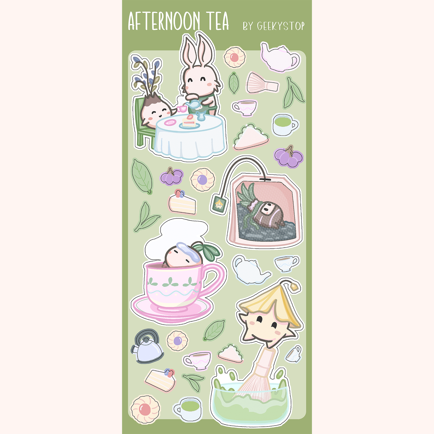 Afternoon Tea Deco Sticker Sheet