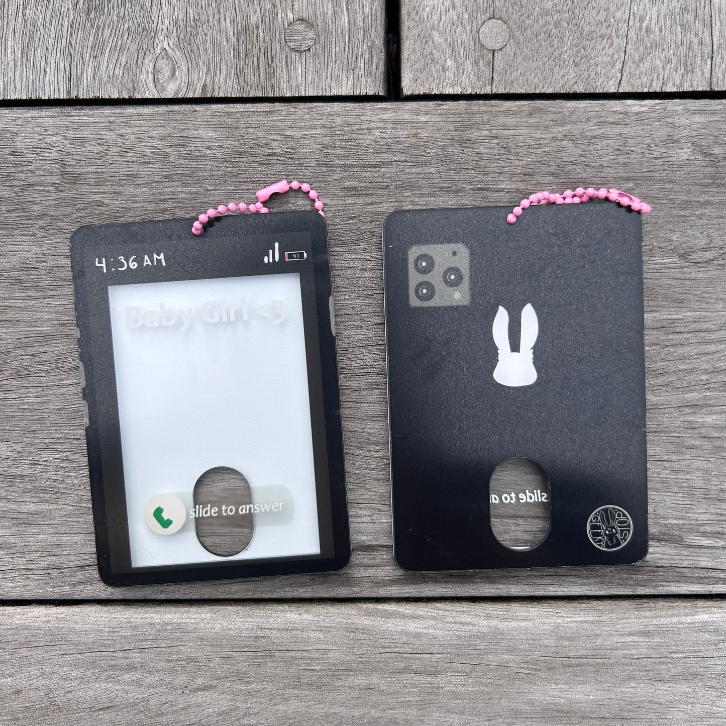 Baby Girl Calling Photocard Holder