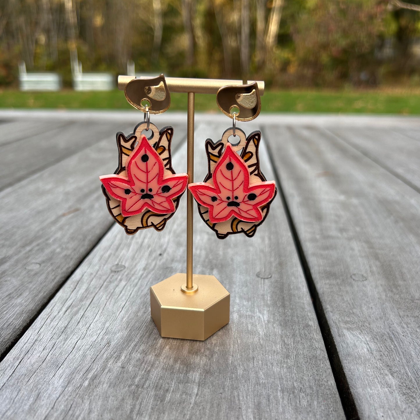 Forest Spirit Maple Earrings