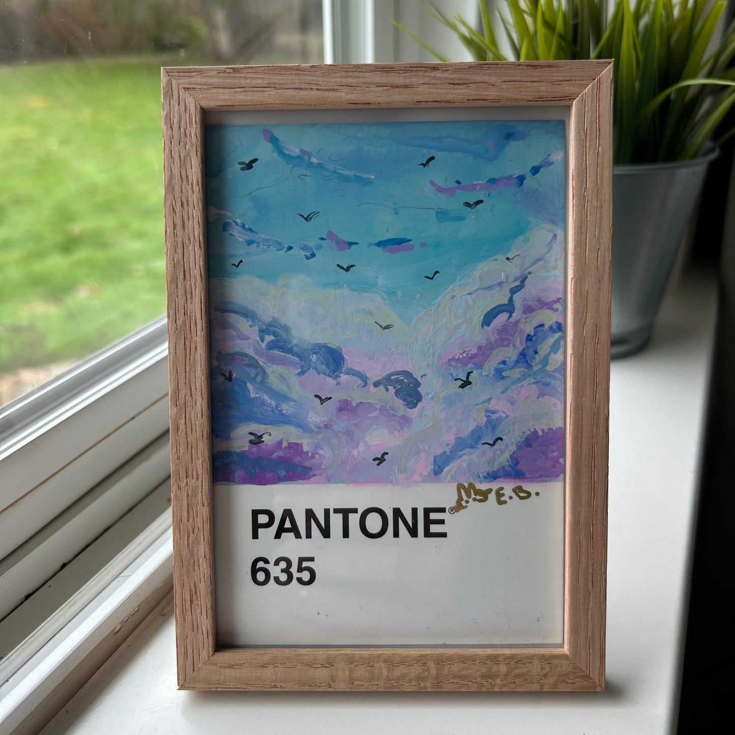 Purple Skies Pantone Postcard - Original 1/1