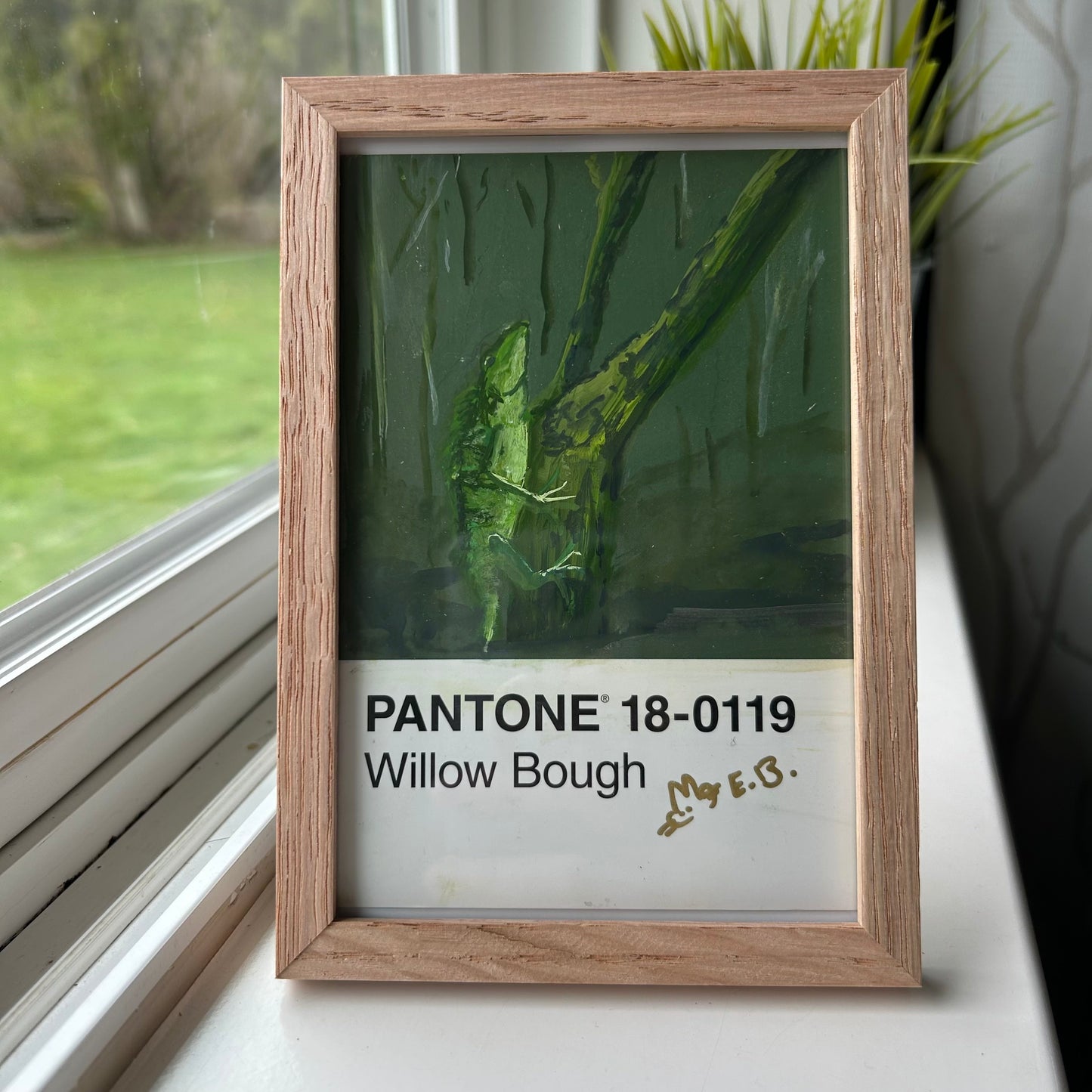 Gecko Pantone Postcard - Original 1/1