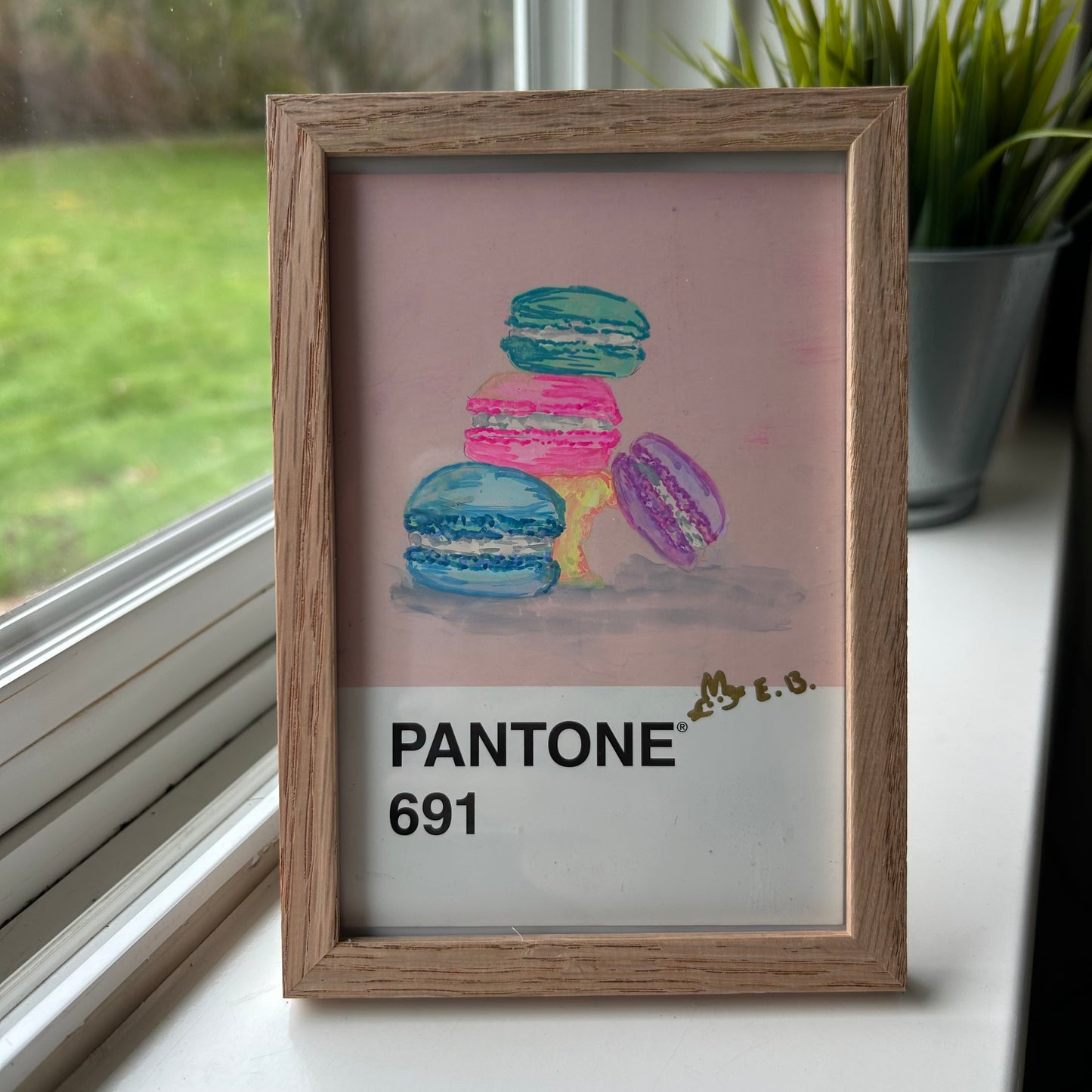 Macarons Pantone Postcard - Original 1/1