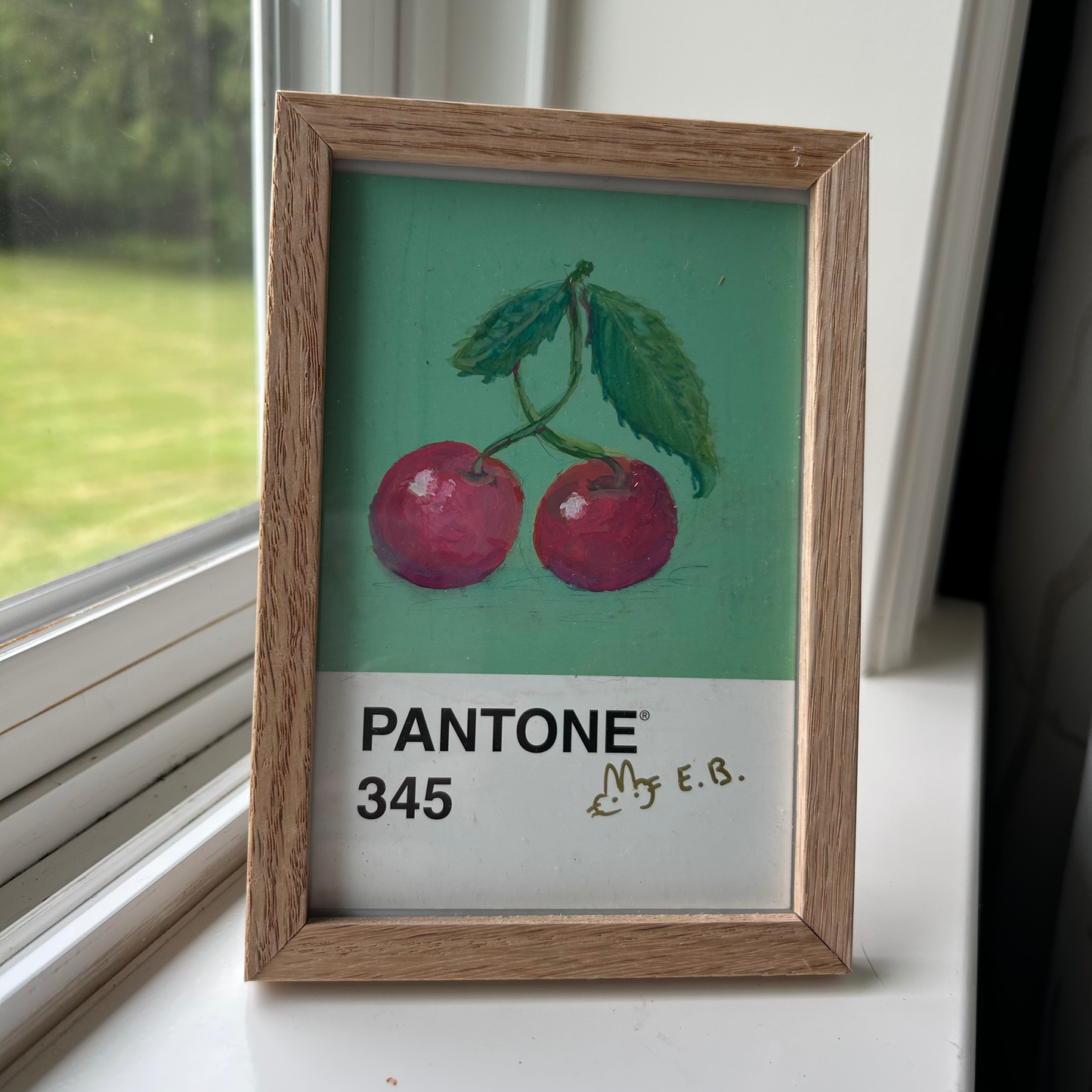 Cherries Pantone Postcard - Original 1/1