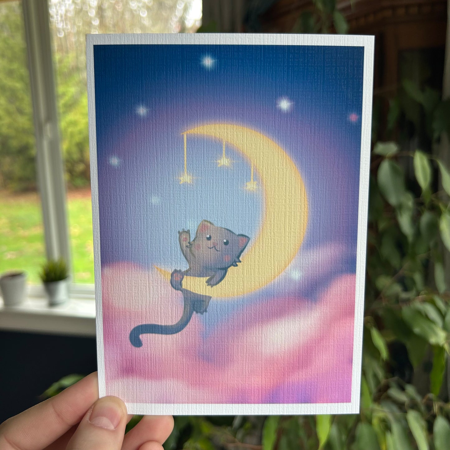 Moon Kitty 5x7