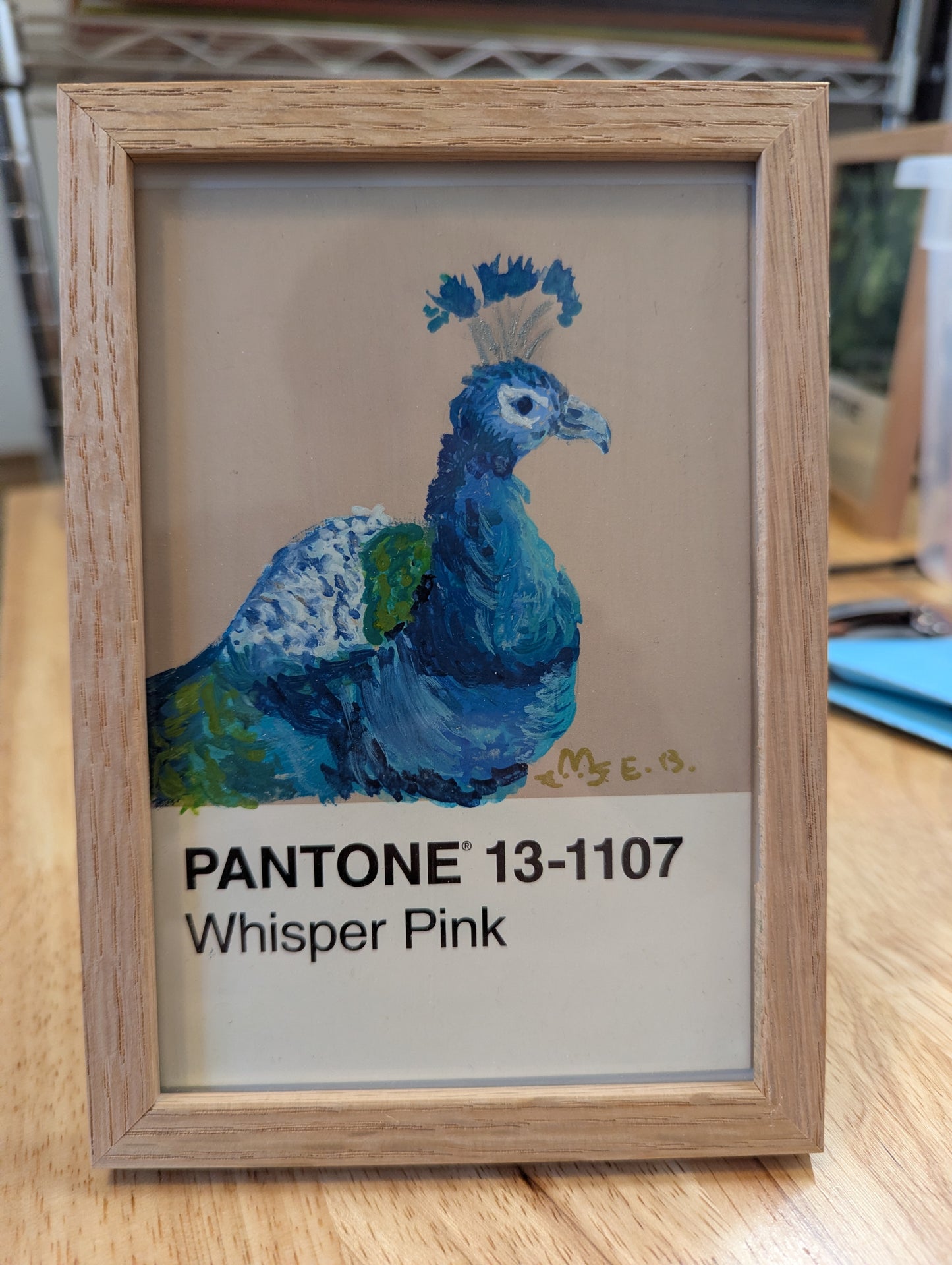 Peacock Pantone Postcard - Original 1/1