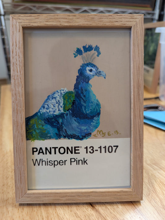 Peacock Pantone Postcard - Original 1/1