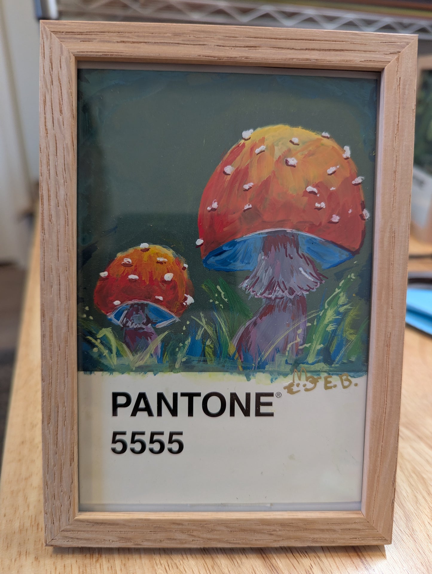 Mushrooms Pantone Postcard - Original 1/1