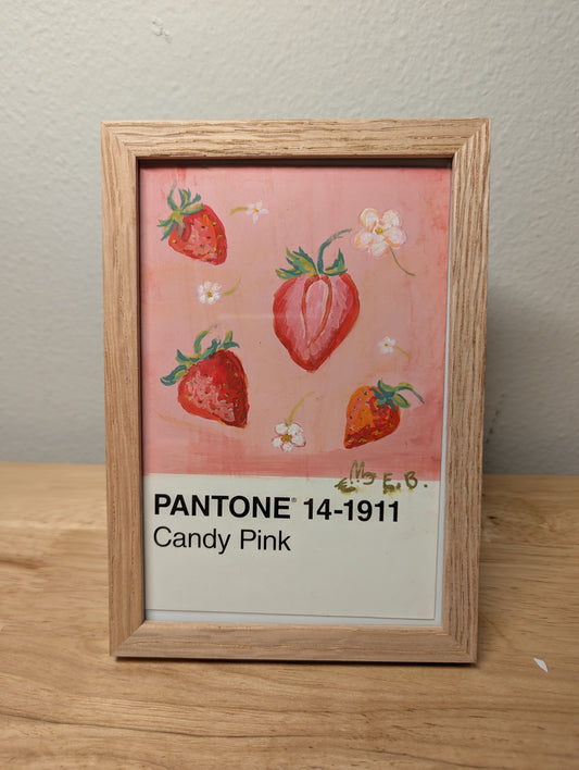 Strawberries Pantone Postcard - Original 1/1