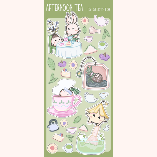 Afternoon Tea Deco Sticker Sheet