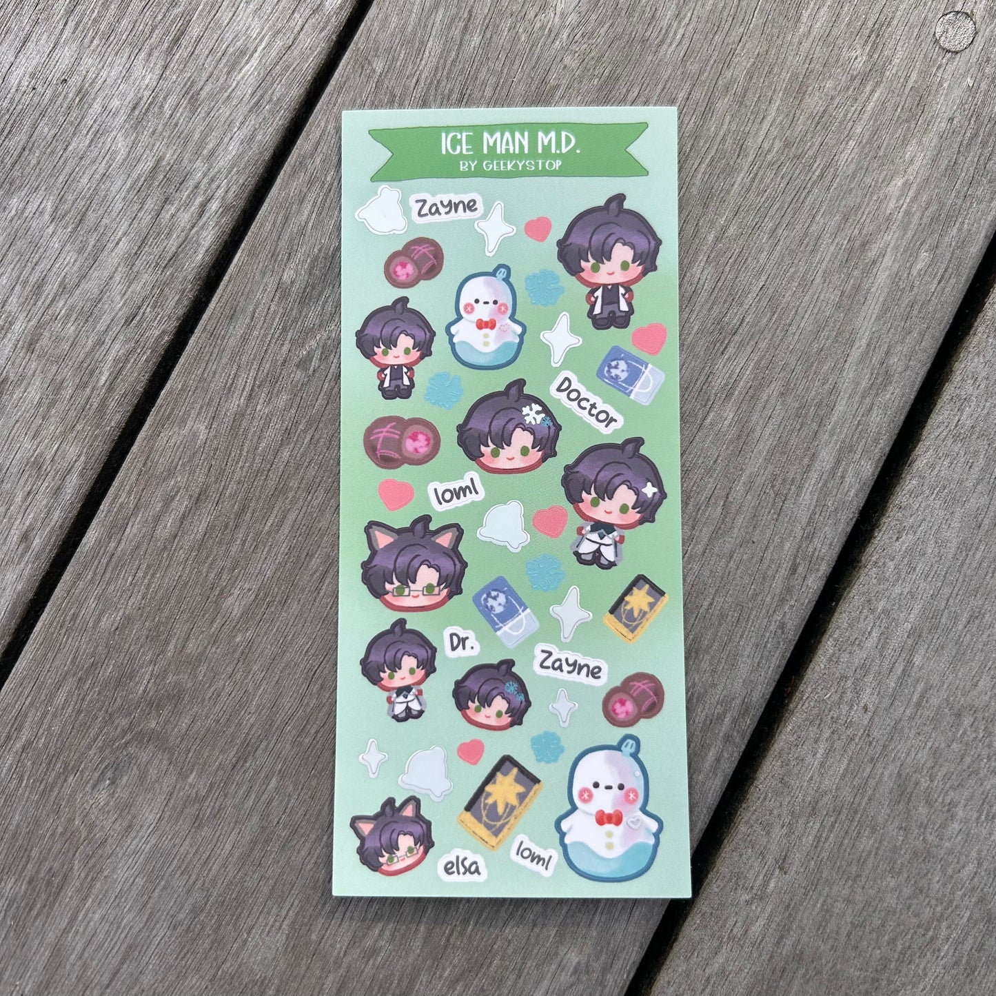 Ice Man M.D. Deco Sticker Sheet
