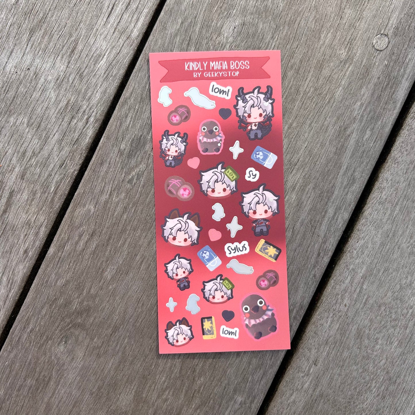 Kindly Mafia Boss Deco Sticker Sheet