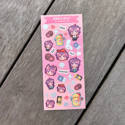 Dramatic Artist Deco Sticker Sheet