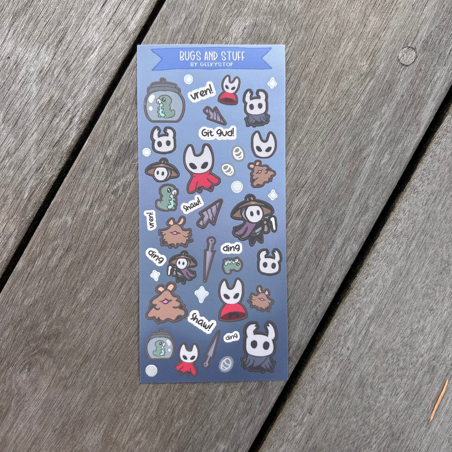 Bugs and Stuff Deco Sticker Sheet