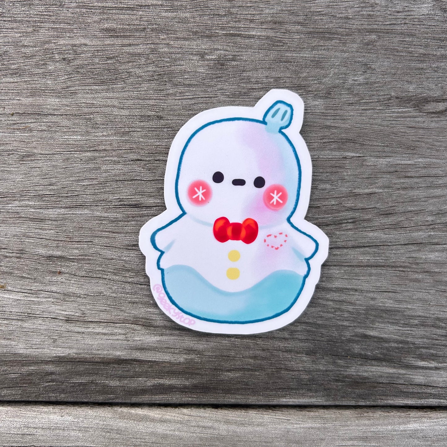 Deepspace Snowman Buddy Sticker