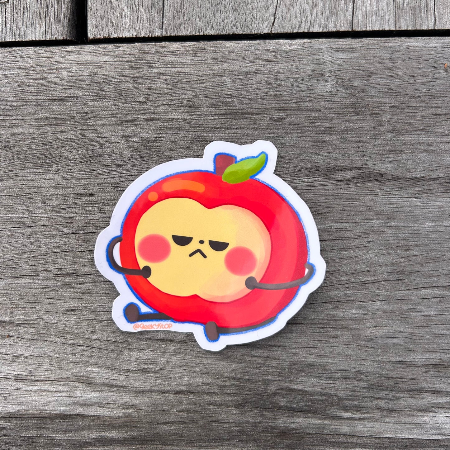 Deepspace Apple Buddy Sticker