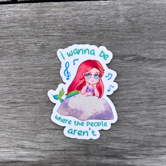 Where the People Aren't Sticker