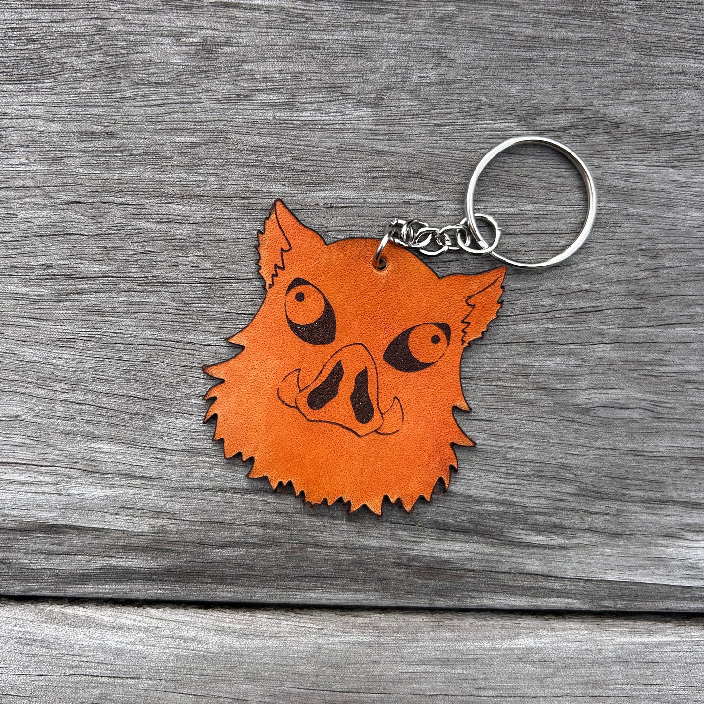 Boar Fighter Mask Keychain