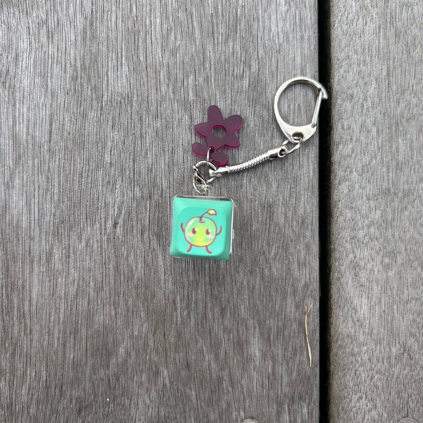 Keycap light up keychain