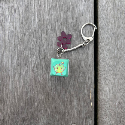 Keycap light up keychain