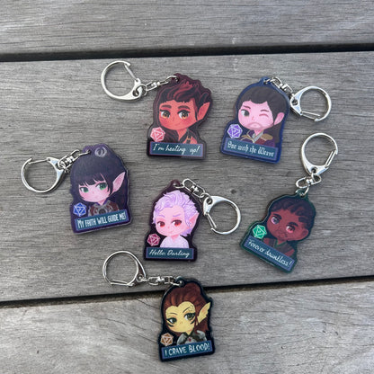 BG3 Acrylic Keychain