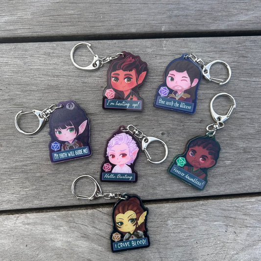 BG3 Acrylic Keychain