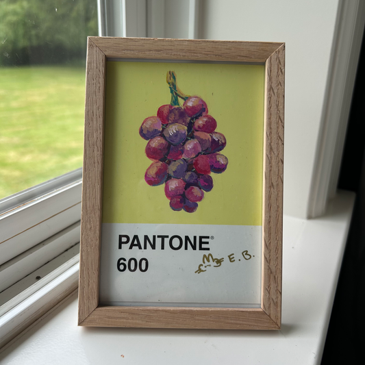 Grapes Pantone Postcard - Original 1/1