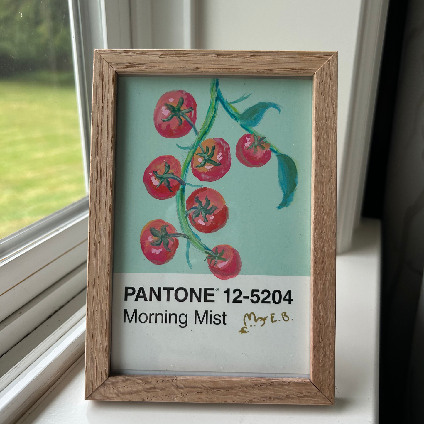 Tomato Vine Pantone Postcard - Original 1/1