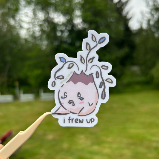 i frew up Sticker