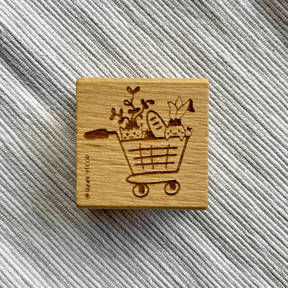 Earl and Grey Wooden Stamp