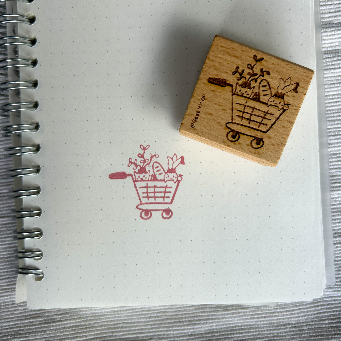 Earl and Grey Wooden Stamp