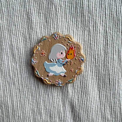 Hat Maker Wooden Cookie Badge