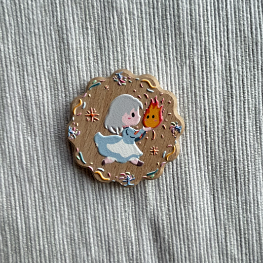 Hat Maker Wooden Cookie Badge