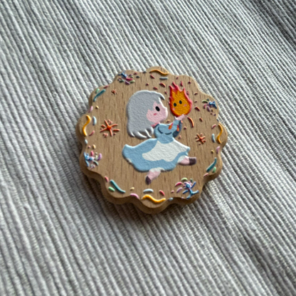 Hat Maker Wooden Cookie Badge