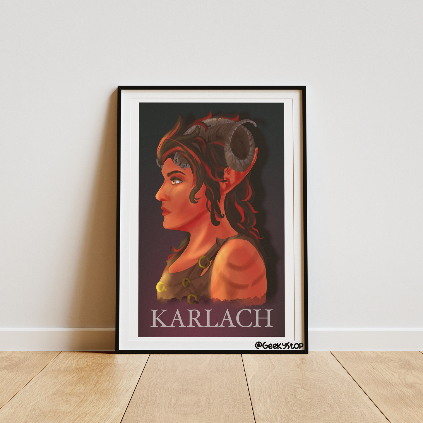 Tiefling Barbarian 11x17