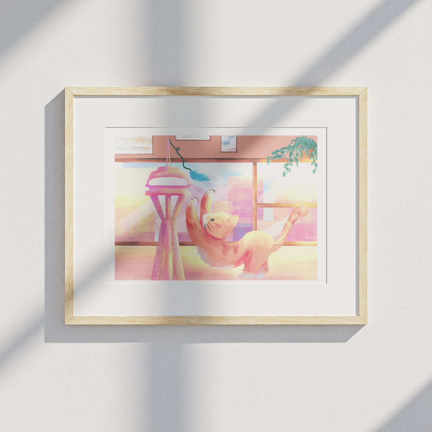 Space Needle Scratch Post 11x17