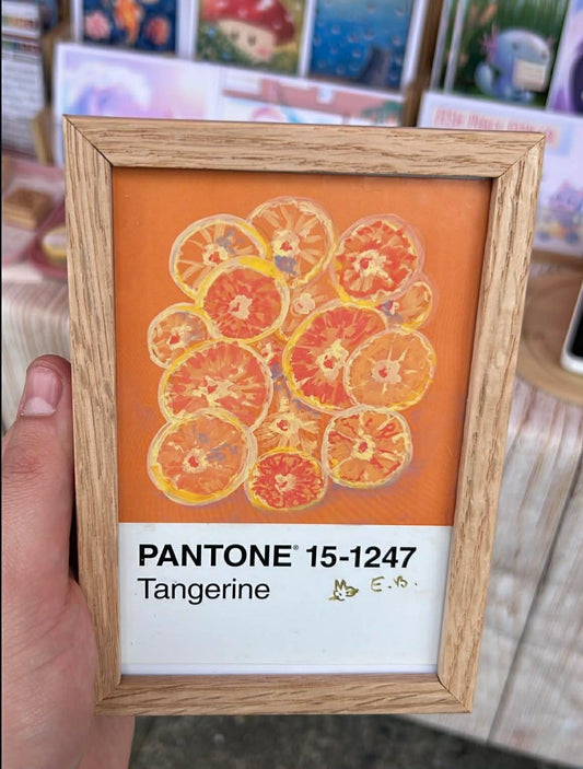 Tangerines Pantone Postcard - Original 1/1