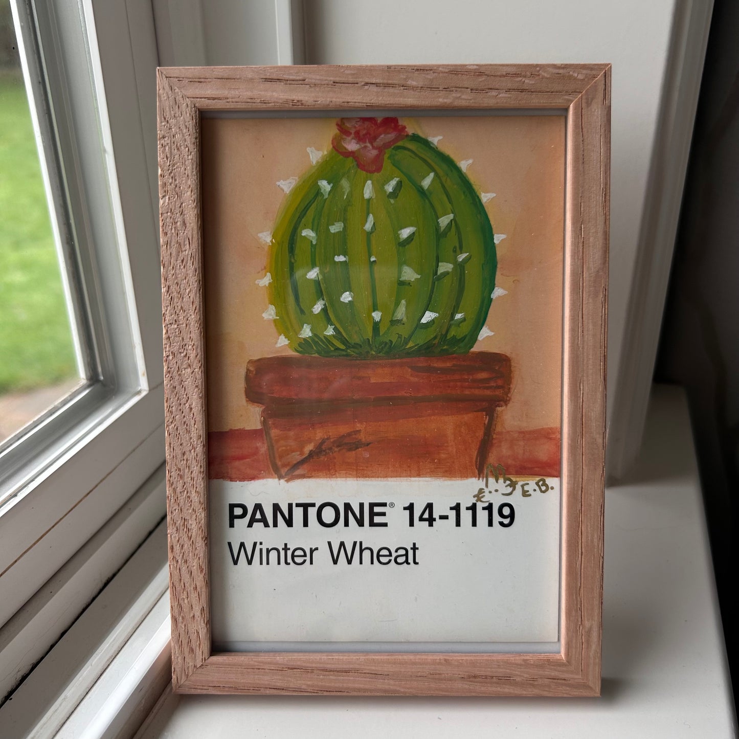 Cactus Pantone Postcard - Original 1/1