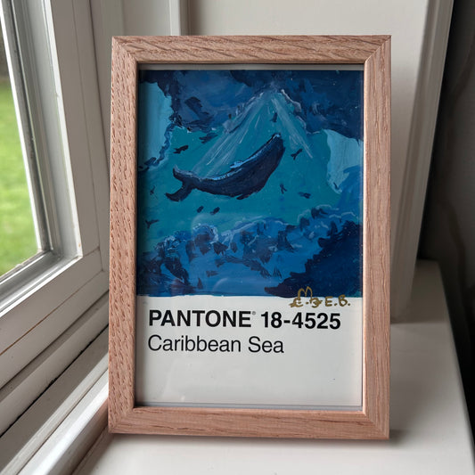 Whale Pantone Postcard - Original 1/1