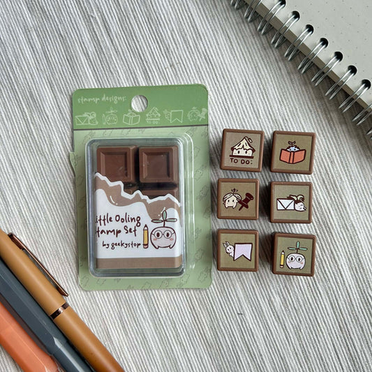 Little Oolings Chocolate Bar Stamp Set